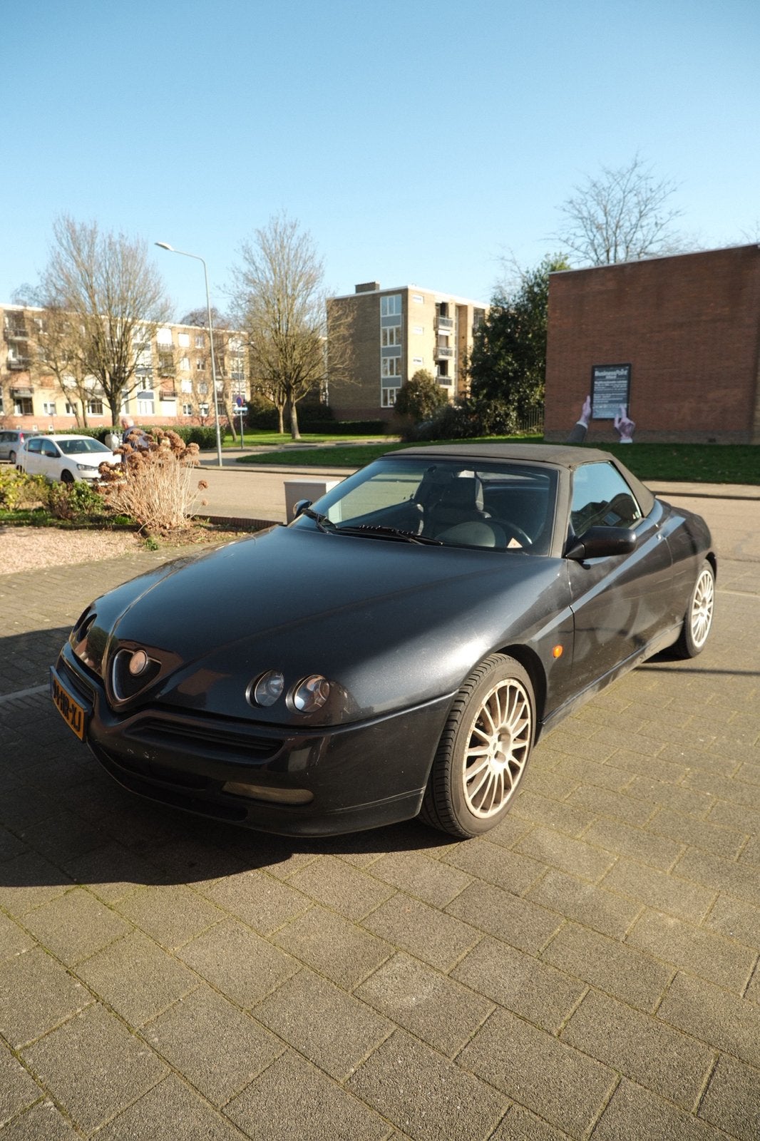 Alfa Romeo Spider 3.0 V6 Busso! Motorisch veel vernieuwd!, Zwart, Cabriolet, Spider, Zwart