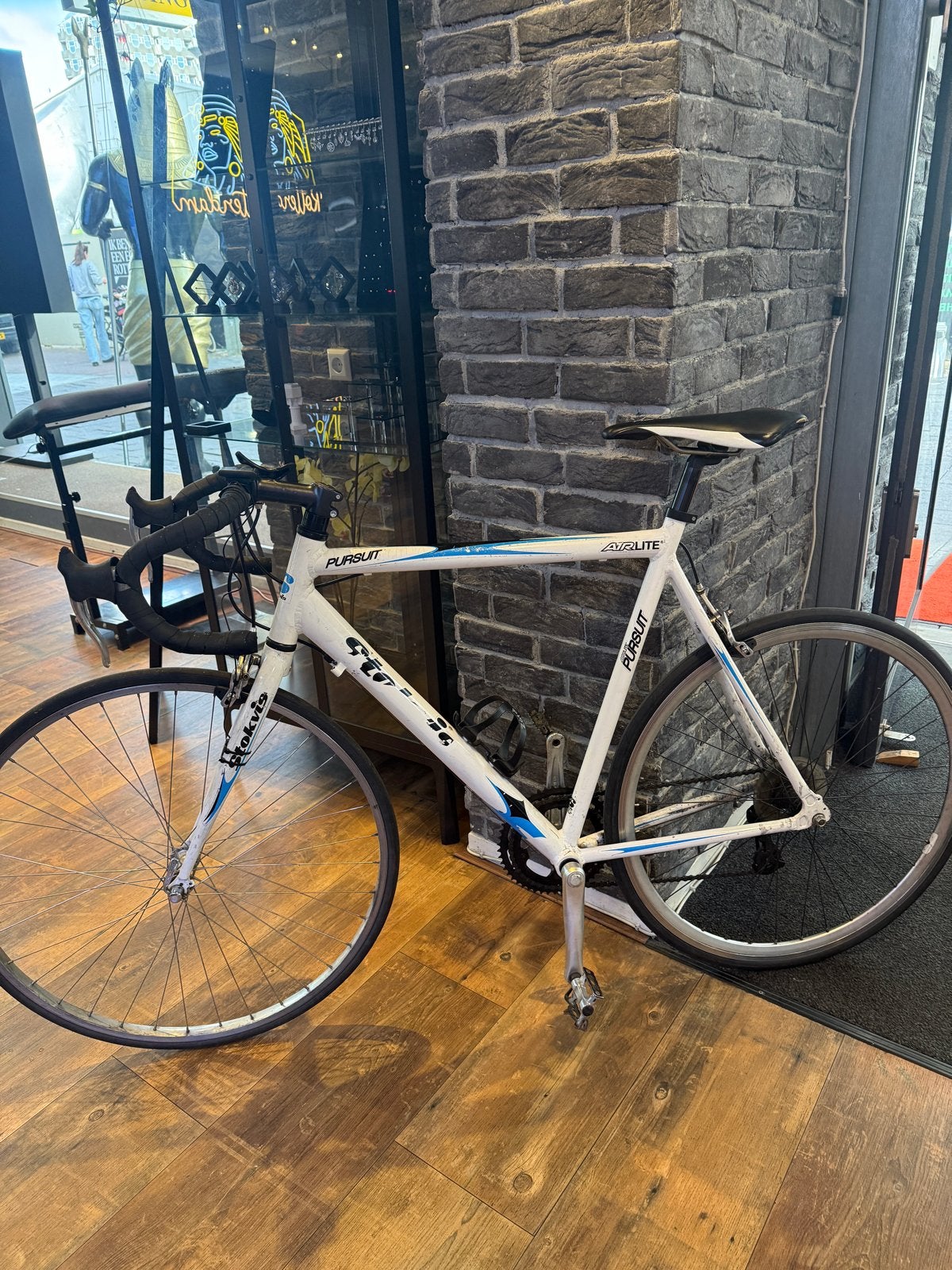 Witte racefiets - Pursuit Arlite stokvis, Gebruikt, Aluminium, 53 tot 57 cm, Ophalen
