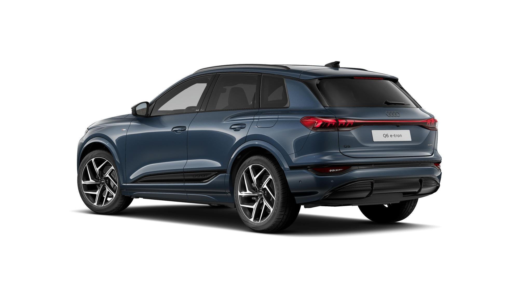 Audi Q6 e-tron S edition quattro 100 kWh Tech Pro - Panorama, Gebruikt, Met garantie (alle), Blauw, Leder