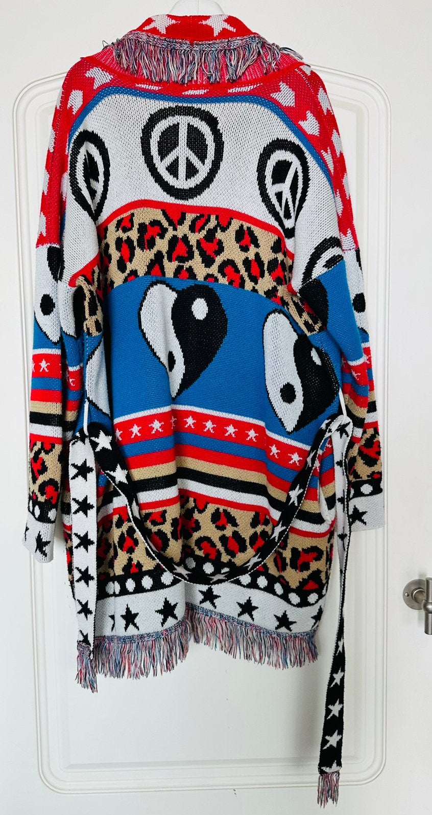 Est’Seven , ibiza vest met centuur , maat 38/40, Ophalen of Verzenden, Zo goed als nieuw, Maat 38/40 (M), Meerkleurig