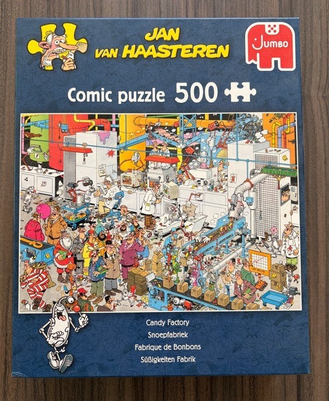 Jan van Haasteren: Snoepfabriek - 500 stukjes, Ophalen of Verzenden, 500 t/m 1500 stukjes, Zo goed als nieuw
