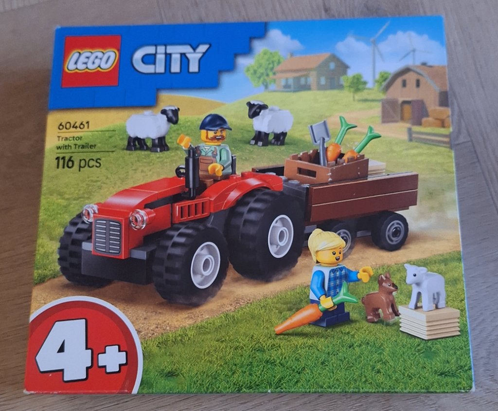 LEGO 60461 City: Rode tractor met aanhanger en schapen, City, Lego, Nieuw, Ophalen of Verzenden