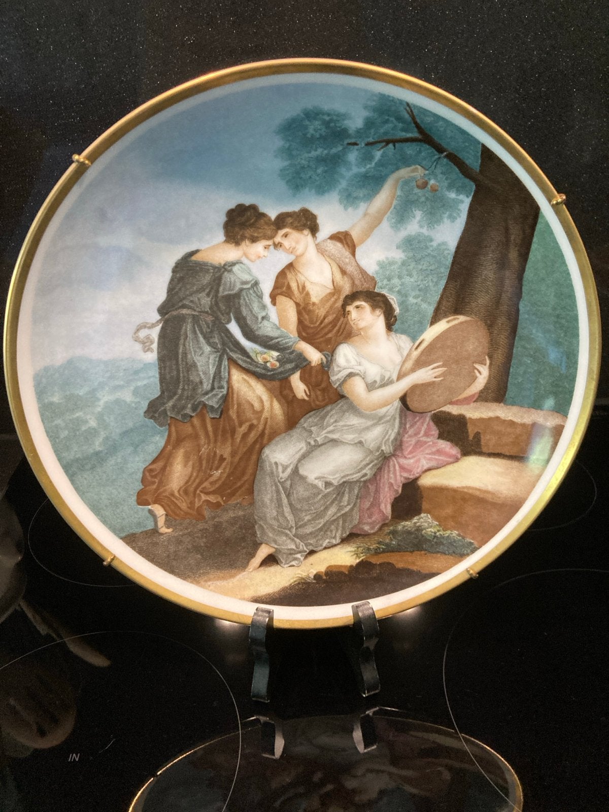 Josef Kuba Werkstatte Bavaria Vintage wandbord - 30 cm, Antiek en Kunst, Ophalen of Verzenden