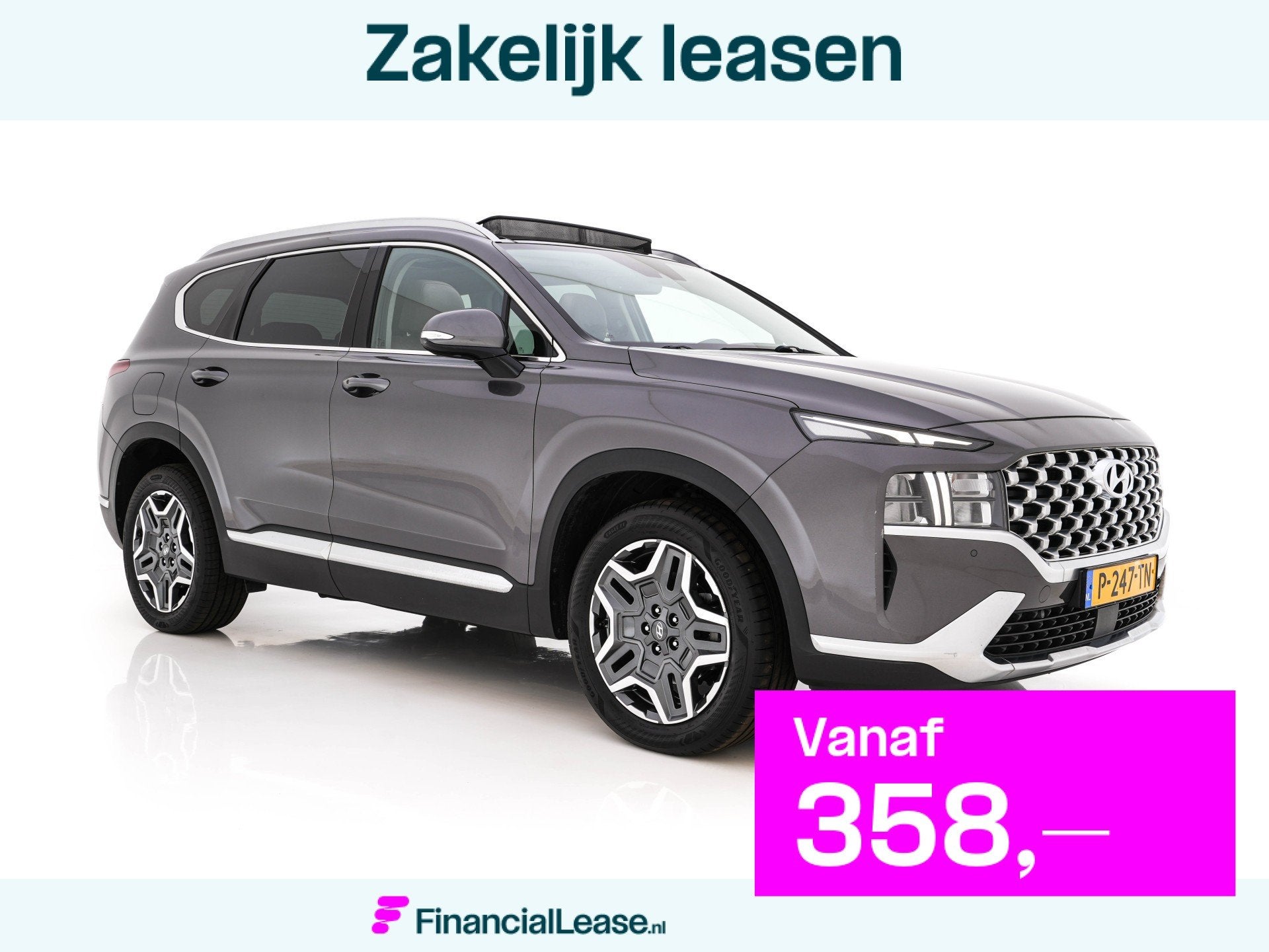 Hyundai Santa Fe 1.6 T-GDI Comfort Smart Sky AWD [ 7-Pers. ], 1350 kg, Santa Fe, Gebruikt, Euro 6