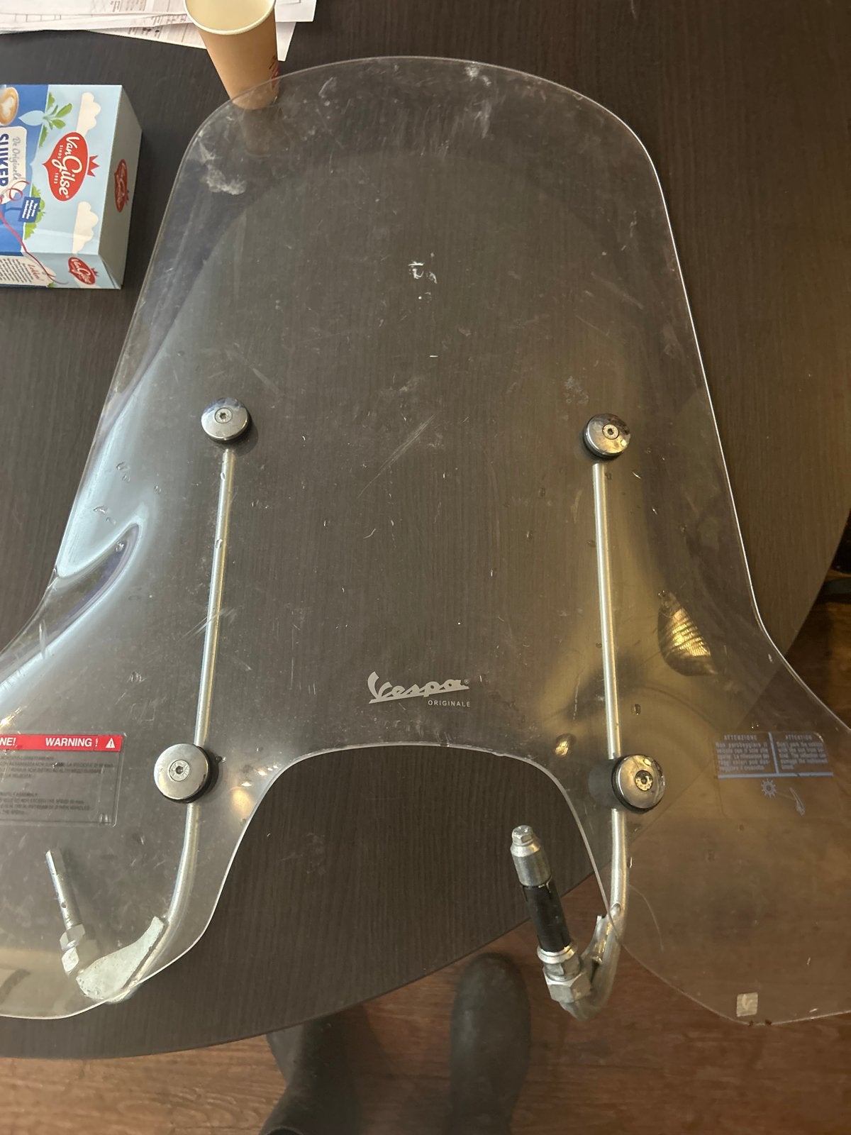 Windscherm Vespa Sprint - Gebruikt met gebruikerssporen, Fietsen en Brommers, Brommeronderdelen | Scooters, Ophalen of Verzenden