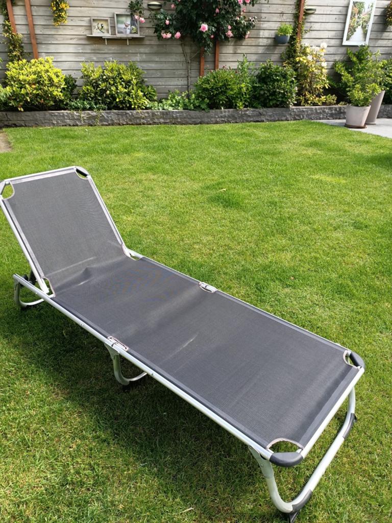 Kampeerbed, Tuin en Terras, Ligbedden, Ophalen, Aluminium, Verstelbaar