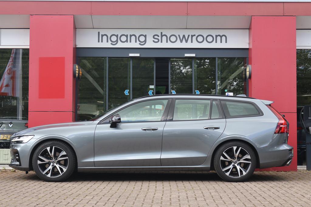 Volvo V60 2.0 B3 R-Design | Origineel NL | Panoramadak | ACC, 4 cilinders, 1969 cc, 165 pk, Zilver of Grijs