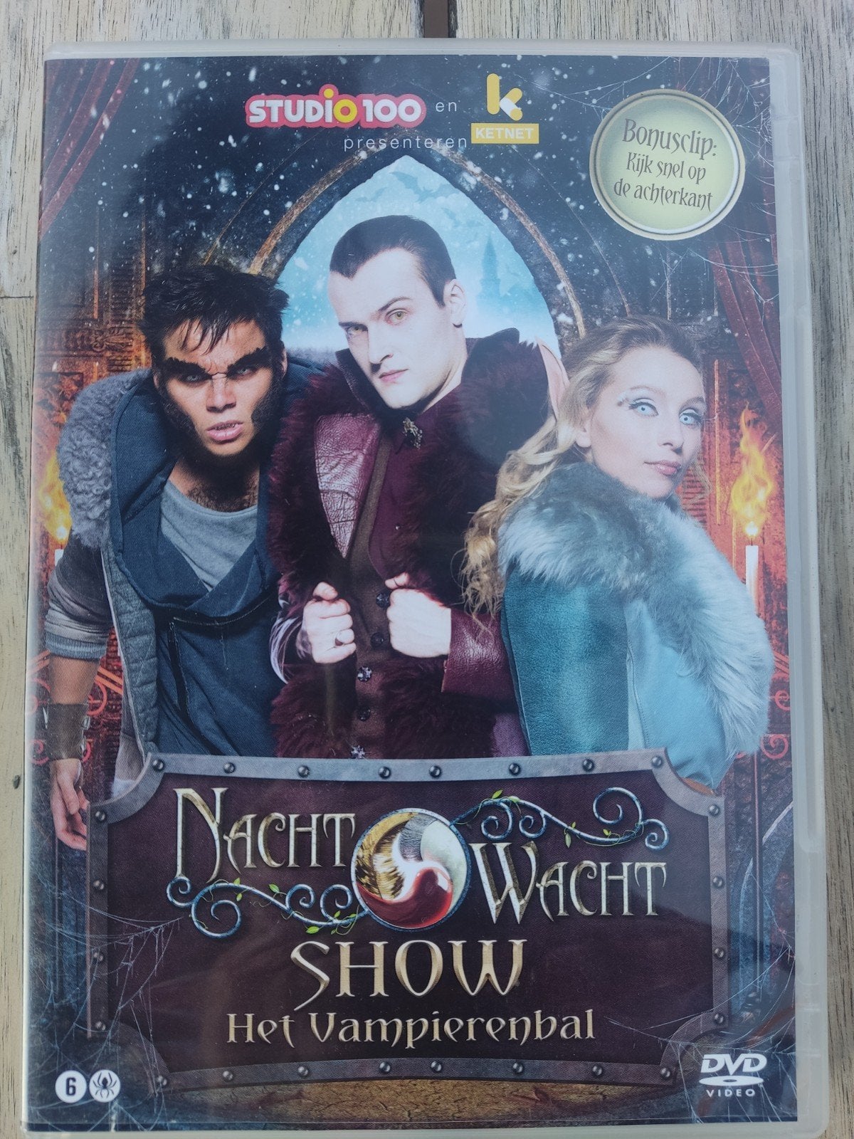 Nachtwacht Show: Het Vampierenbal DVD - Studio 100, Cd's en Dvd's, Show, Verzenden, Nederlands, Zo goed als nieuw