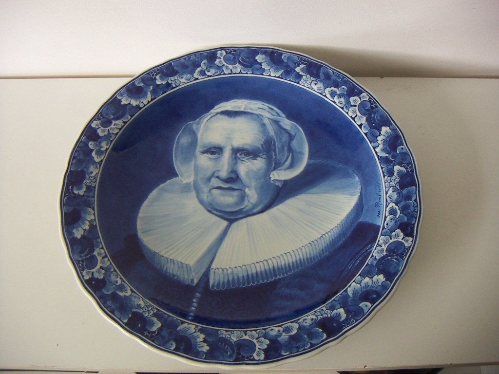 Porceleyne Fles keramiek schaal jr.1975 n. Rembrandt. Delfts, Antiek en Kunst, Ophalen of Verzenden