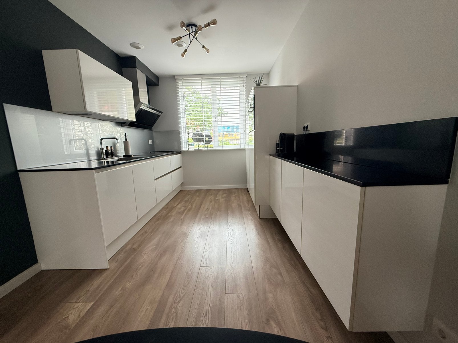 Complete keuken incl. Siemens inbouwapparatuur – inductie, Ophalen, Gebruikt, Wit, Overige typen