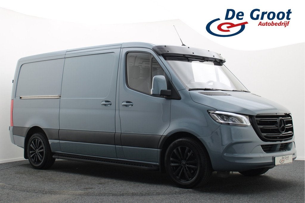 Mercedes-Benz Sprinter 317 CDI Automaat L2H1 3-Zits, Cruise,, Automaat, 12 maanden, Gebruikt, Zwart
