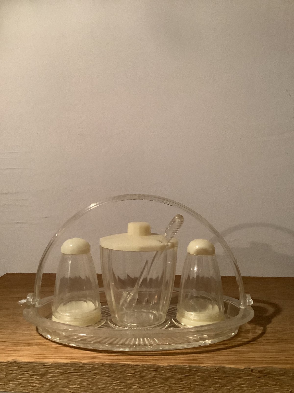 Peper zout mosterd setje vintage, Ophalen of Verzenden