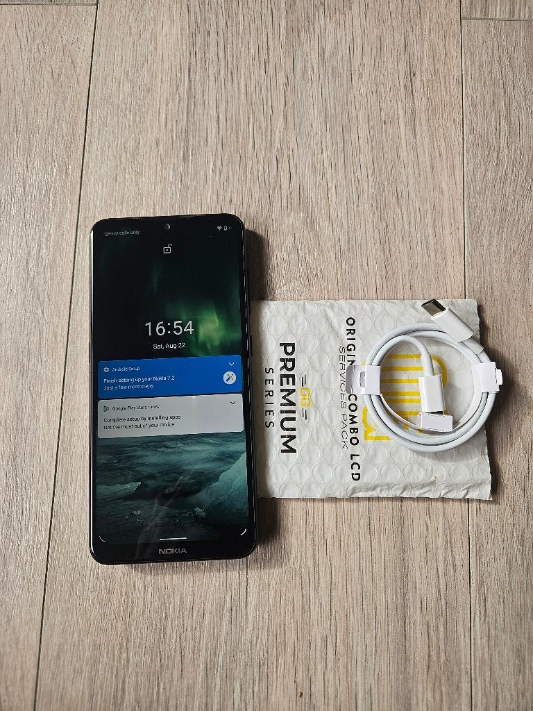 Nokia 7.2 Android fone 64GB/4GB Met usb kabel €75, Ophalen of Verzenden, Zwart, Overige modellen