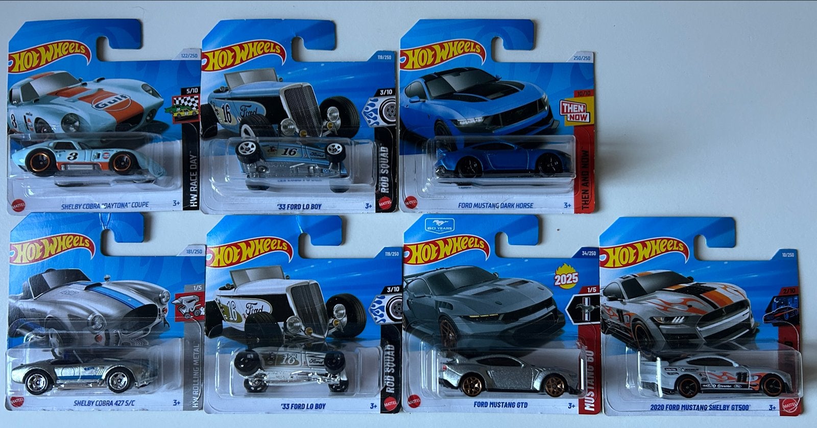 Hot Wheels Collectie: Ford Modellen (7 stuks), Ophalen of Verzenden, Nieuw