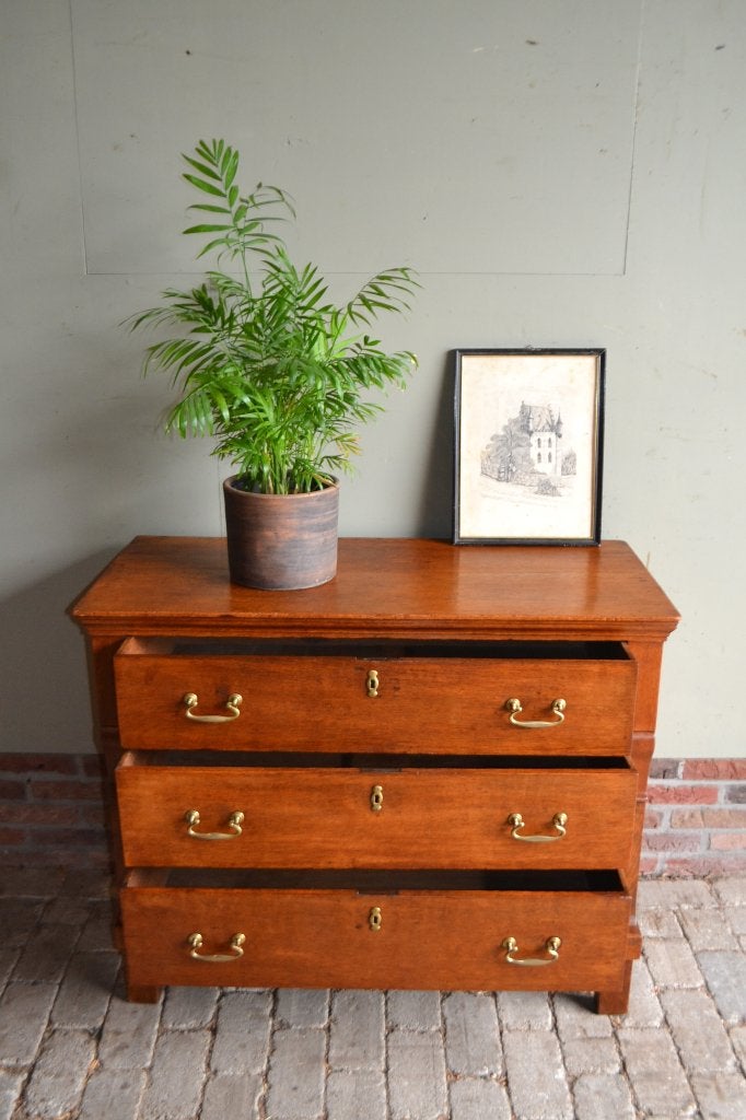 Prachtige antieke eiken houten ladekast, dressoir, commode., Verzenden