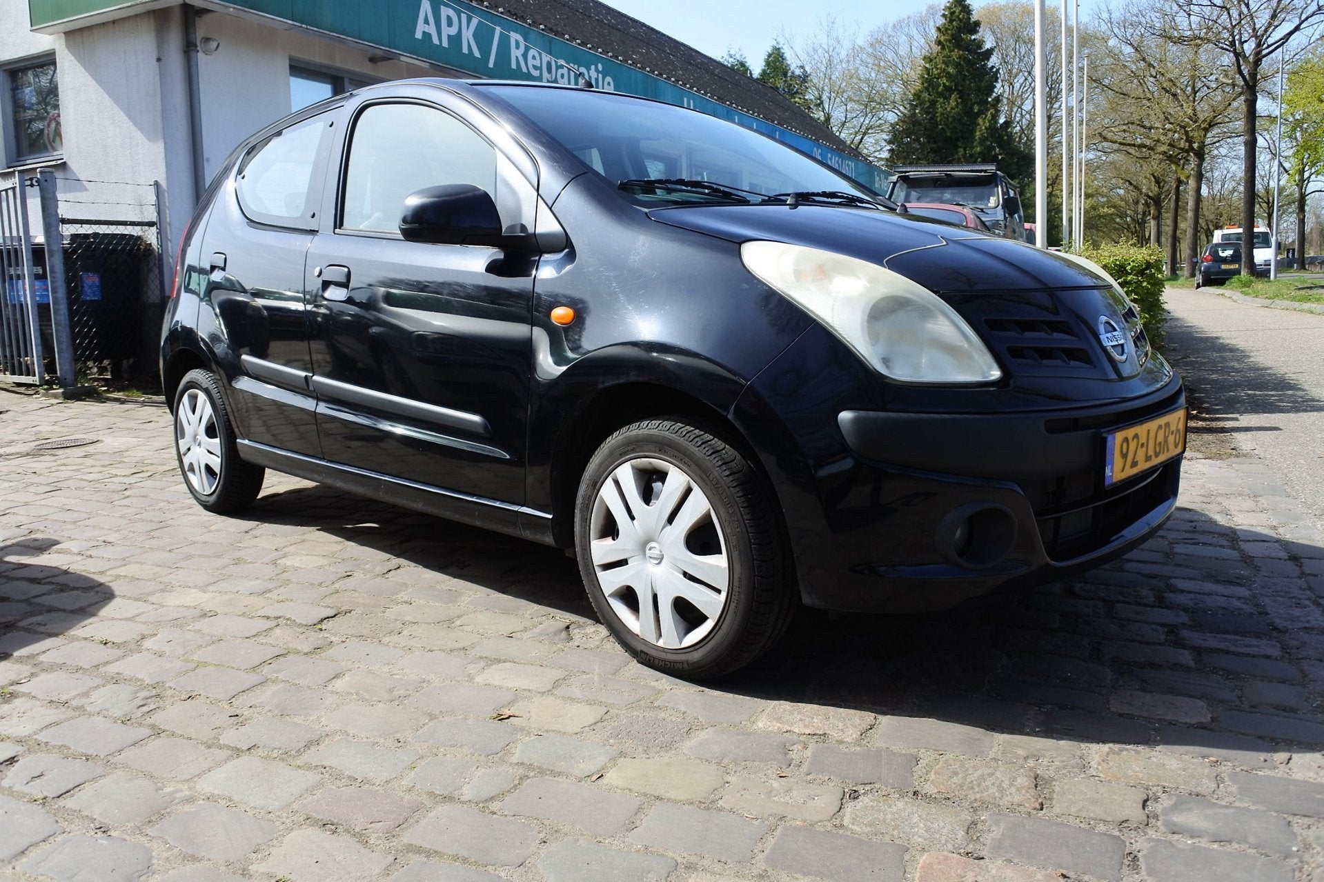 Nissan Pixo 1.0 Look 5 drs goed rijdend 208 dkm airco met nw, Voorwielaandrijving, Euro 5, Stof, Gebruikt