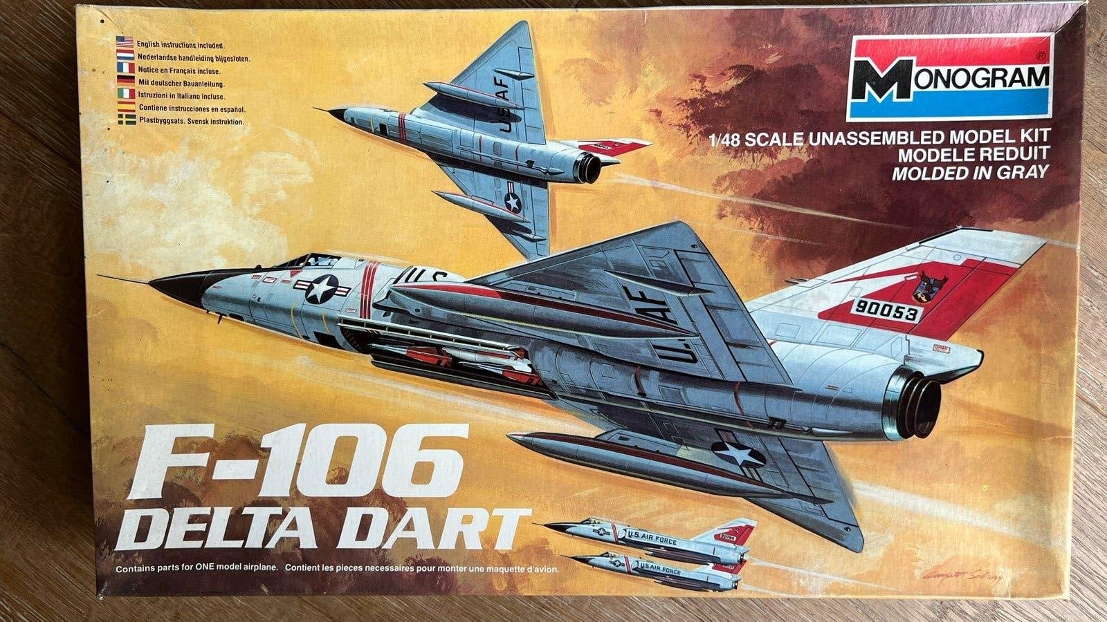 Monogram F-106 Delta Dart modelbouwkit 1:48, Overige merken, Nieuw, Ophalen of Verzenden, Groter dan 1:72
