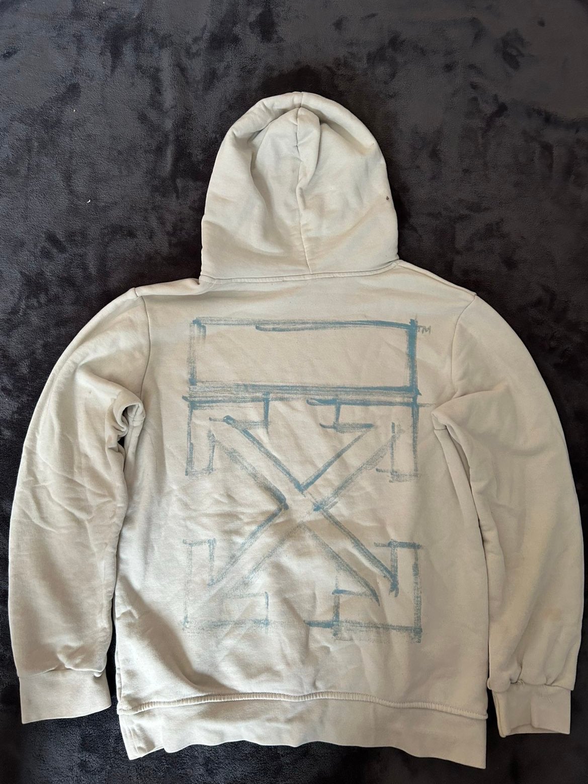 Off-White Brush Arrow Hoodie, Ophalen of Verzenden, Gedragen, Maat 46 (S) of kleiner, Wit