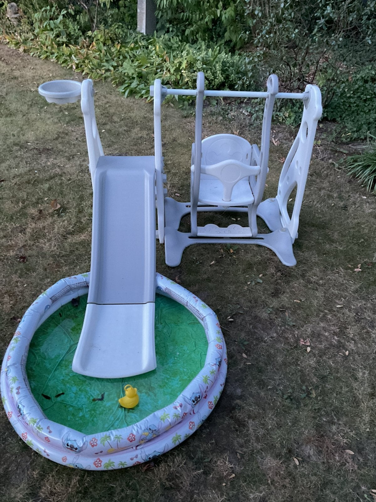 Glijbaan met schommel voor baby en peuter leeftijd, Ophalen, Zo goed als nieuw, Schommel