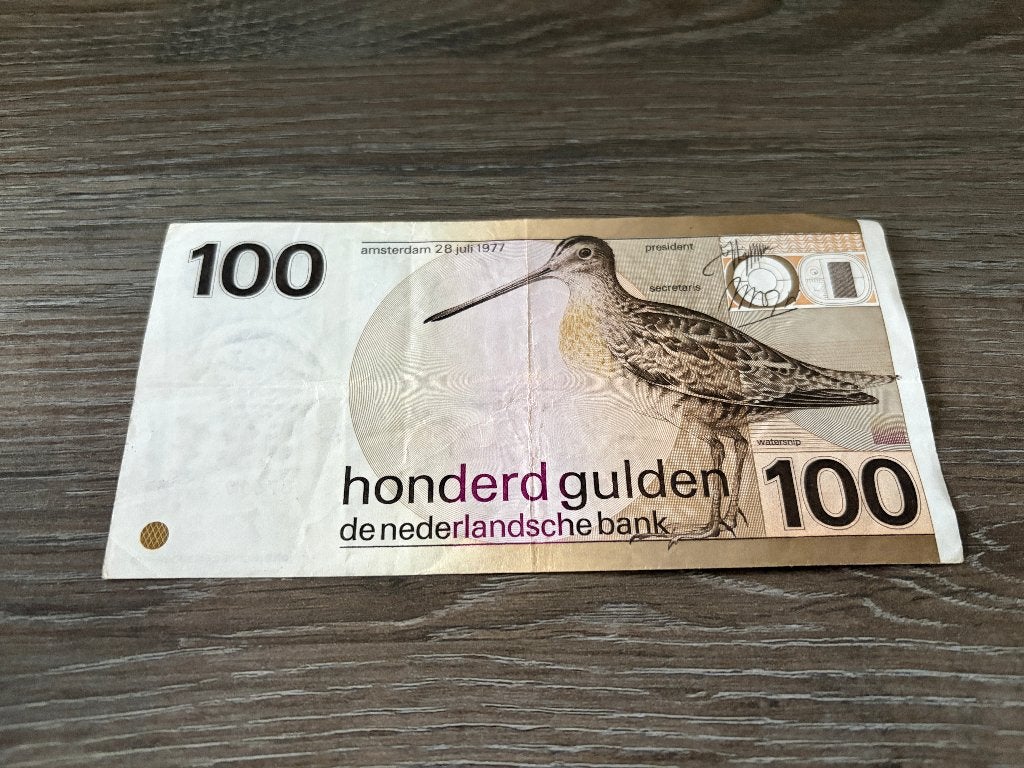 Biljet 100 gulden Snip, 1977, Ophalen of Verzenden, 100 gulden