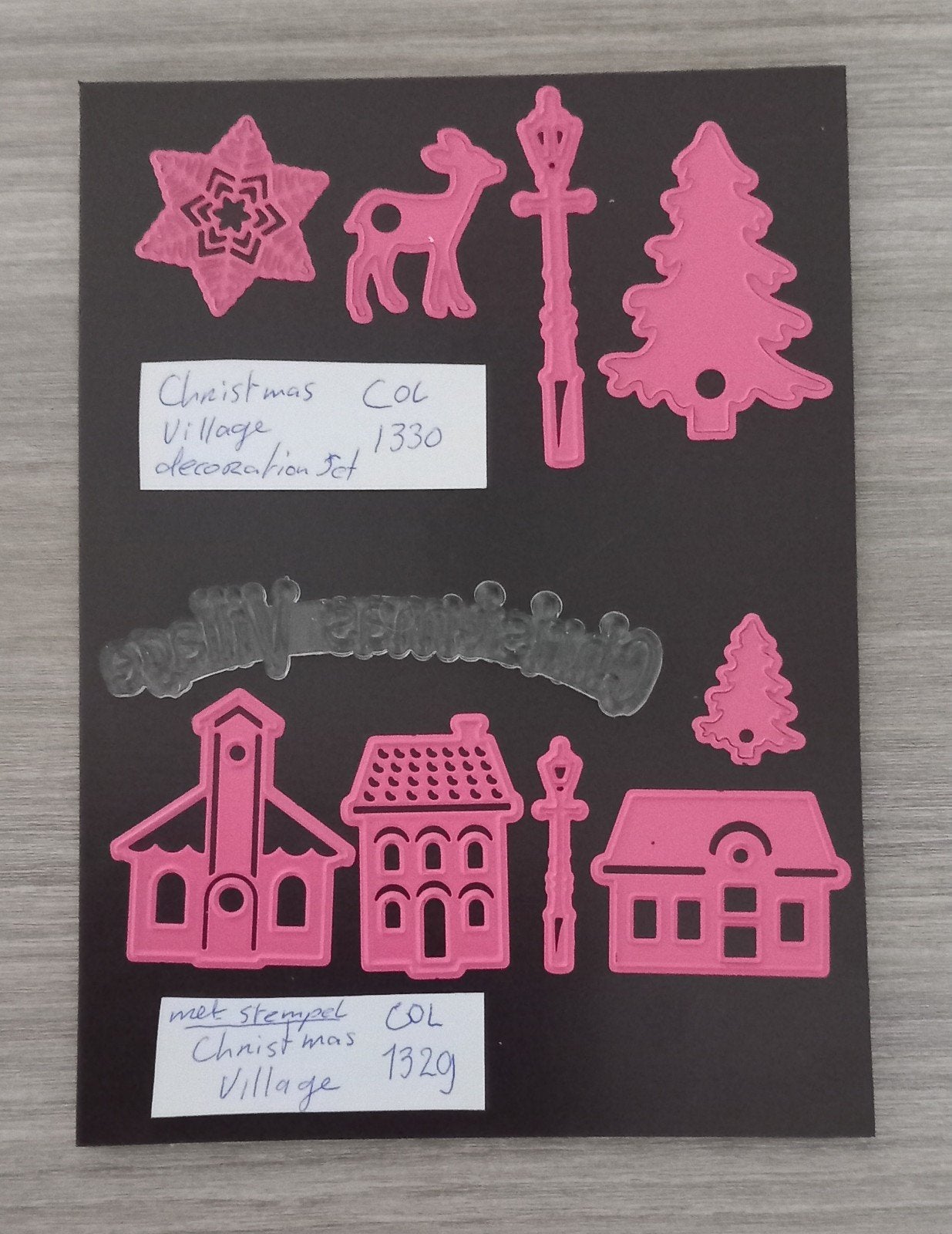 Kerst stansmallen Marianne design COL1330 en COL1329, Ophalen of Verzenden, Zo goed als nieuw, Kerst, Pons of Mal