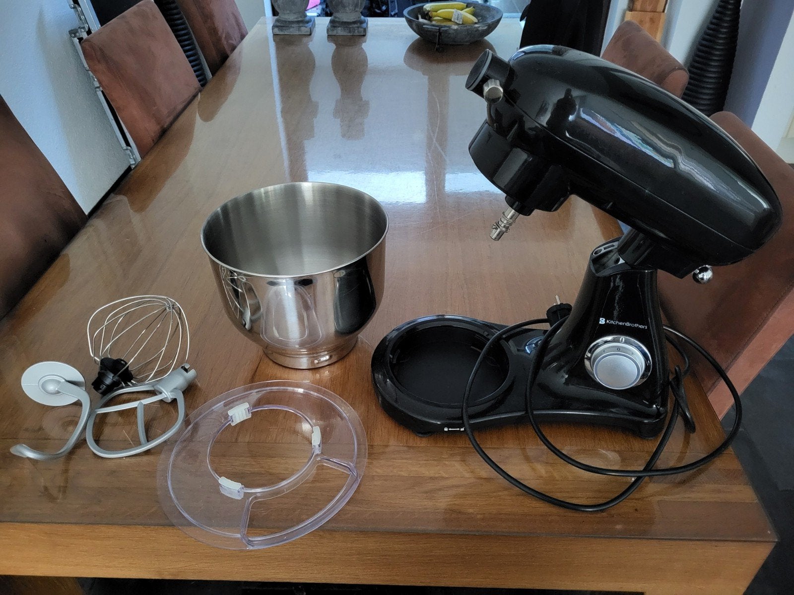 KitchenBrothers Standmixer KB722 - Zwart, 1800W, Witgoed en Apparatuur, Keukenmixers, 4 liter of meer, Ophalen of Verzenden, Zo goed als nieuw