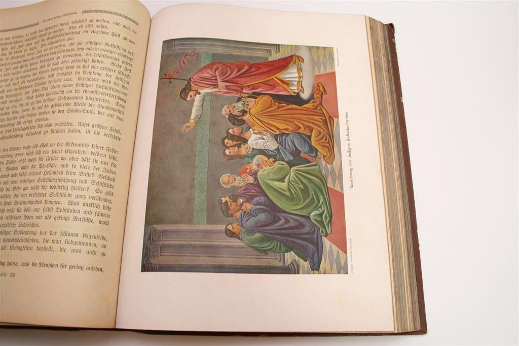 Antiek Katholiek Prachtwerk [1921] — Over de Sacramenten, Ophalen of Verzenden