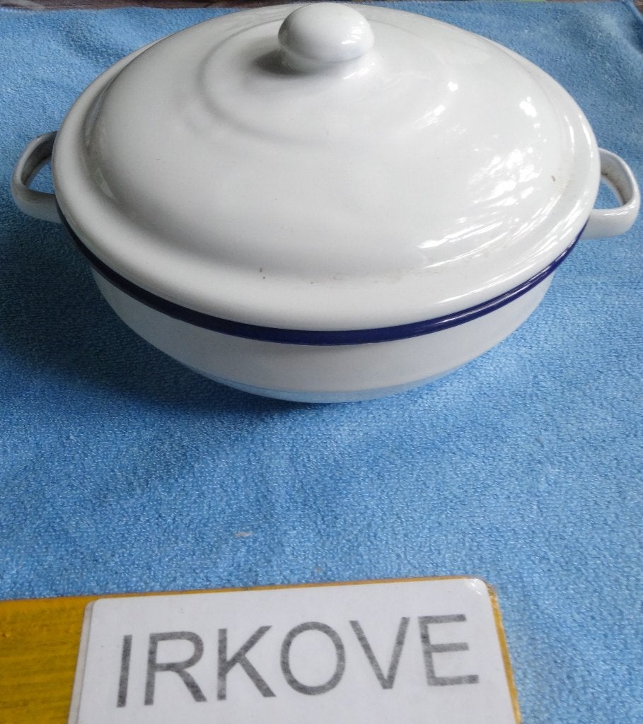 WIT EMAILLE VIER ITEMS * Mooie Staat *, Antiek en Kunst, Verzenden