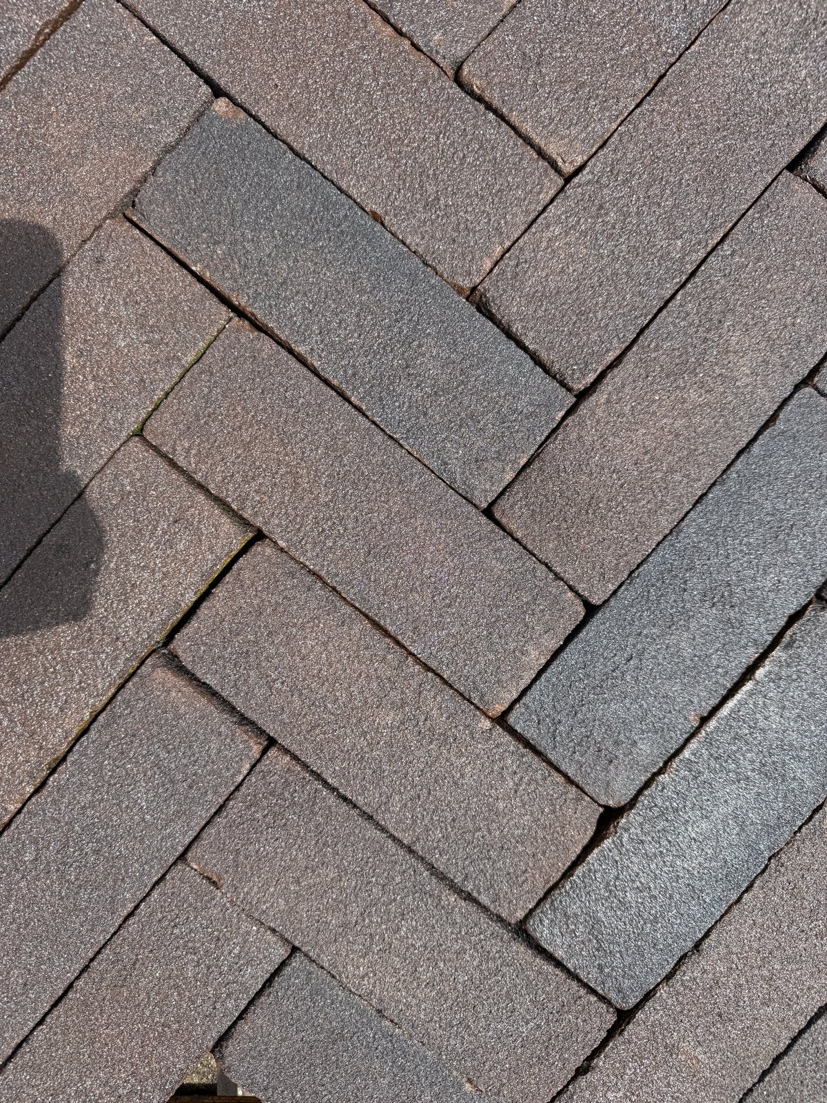 18m2 Gebakken Klinkers paars 6,5x20x9cm, Tuin en Terras, Tegels en Klinkers, Ophalen, Gebruikt, Keramiek, Klinkers