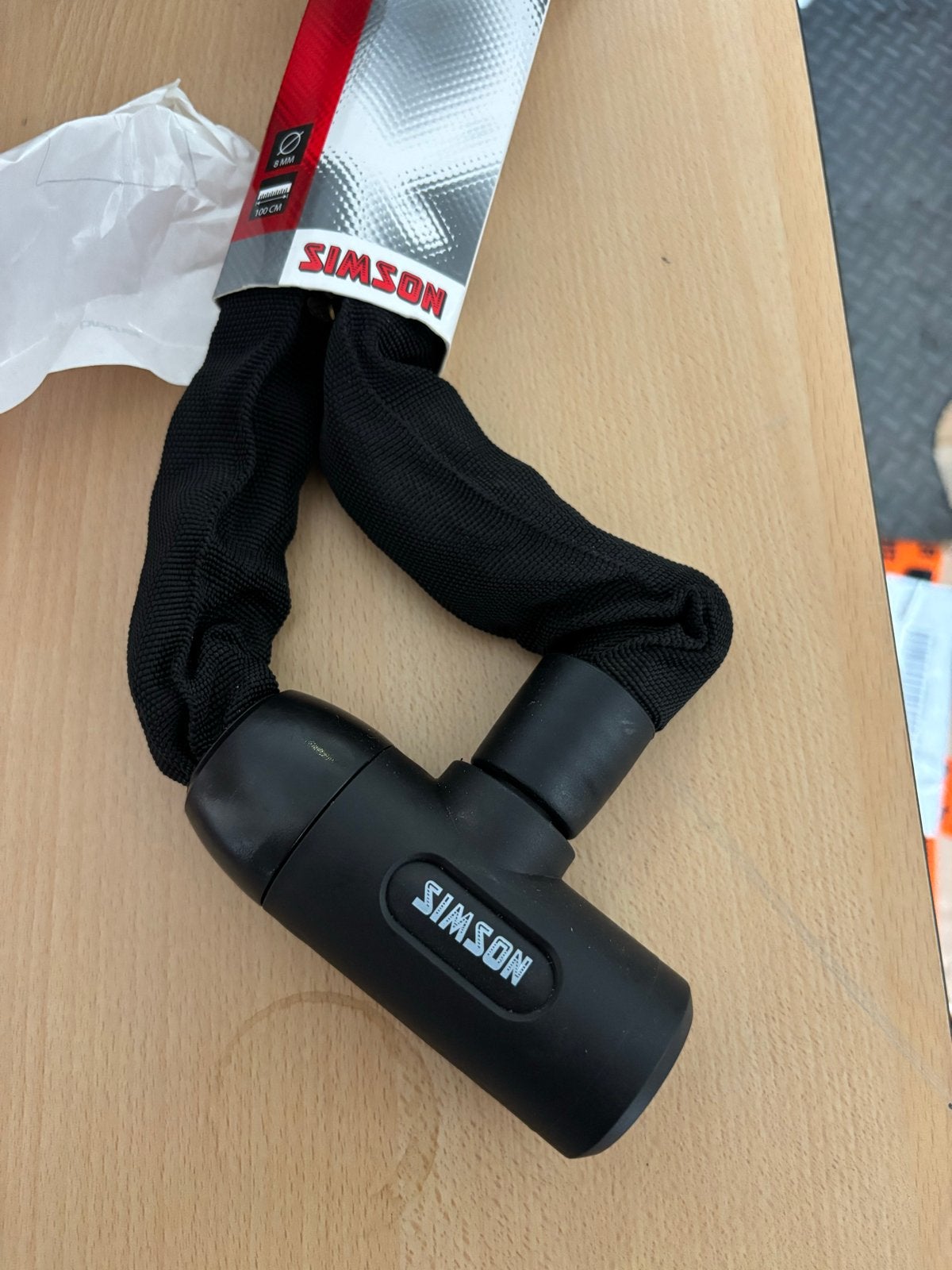 Nieuw Simson Kettingslot - 8mm dik, 100cm lang, Ophalen of Verzenden, Nieuw
