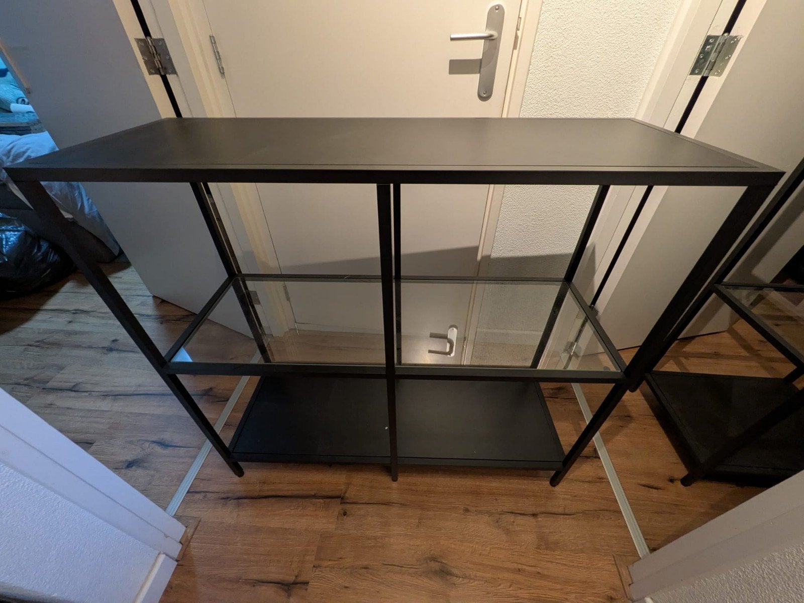 Ikea stellingkast met glazen planken, Ophalen, Gebruikt
