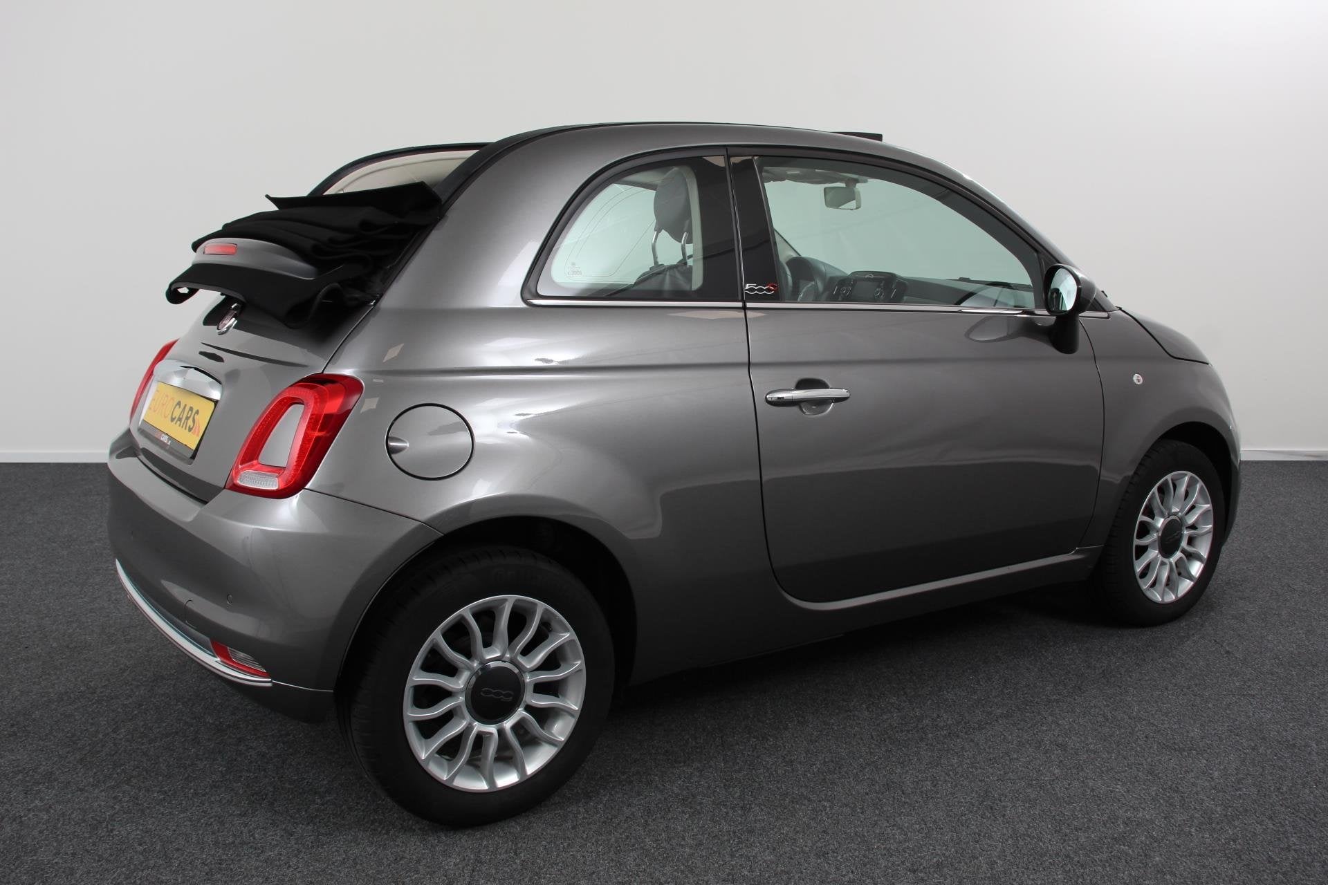 Fiat 500 C 1.2 Lounge Navigatie Lederen interieur Climate co, Voorwielaandrijving, Gebruikt, 4 cilinders, Cabriolet