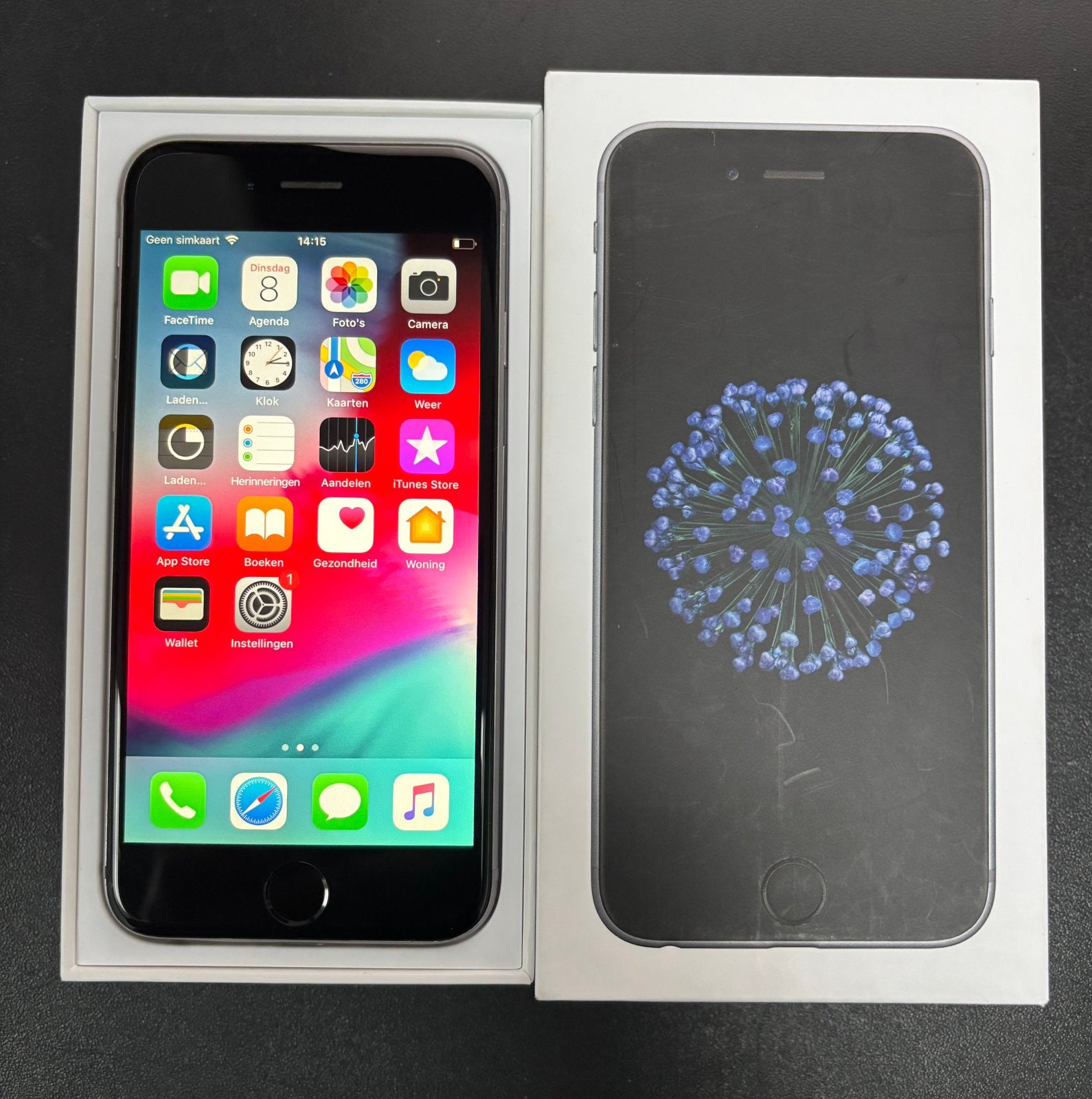 Apple iPhone 6 16GB / 16 GB Black Zwart Space Grey, Telecommunicatie, 16 GB, Zwart, Ophalen of Verzenden, Zo goed als nieuw