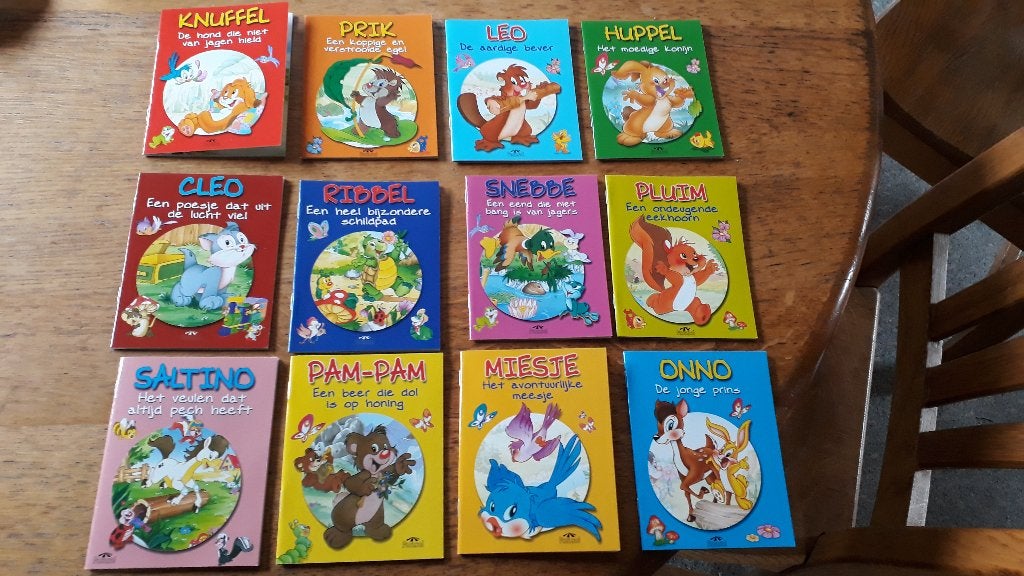 Tom Tas mini boekjes complete serie van 12 dierenboekjes2002, Ophalen of Verzenden, Nieuw, Fictie algemeen