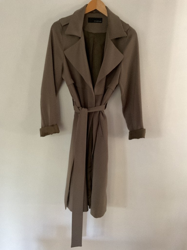 STUDIO AR, prachtige trench coat, top merk, kaki, 36, NP340€, STUDIO AR, Overige kleuren, Ophalen of Verzenden, Zo goed als nieuw