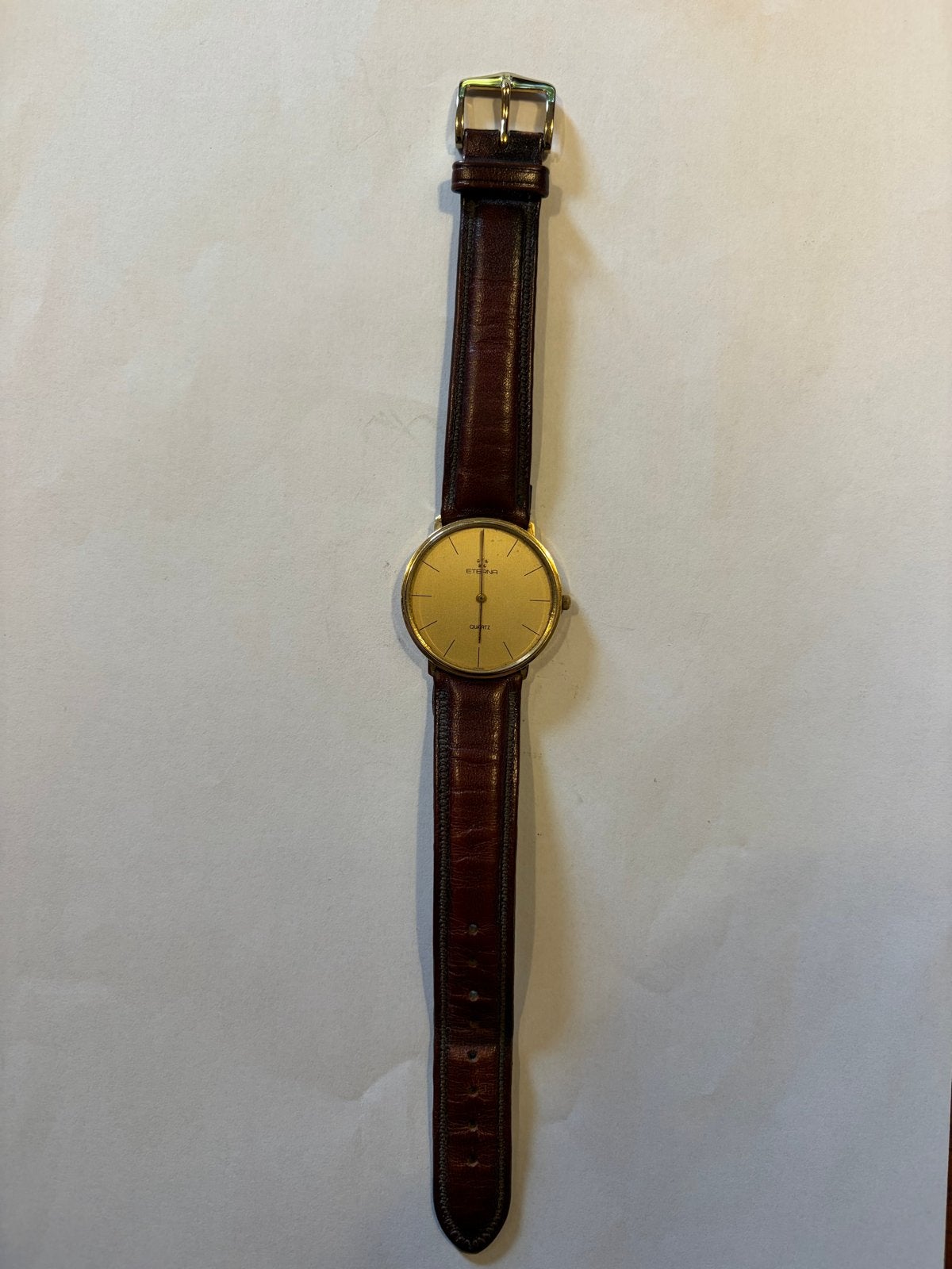 Eterna Quartz Polshorloge 18K Goud, Overige merken, Met bandje, Polshorloge, 1930 tot 1960