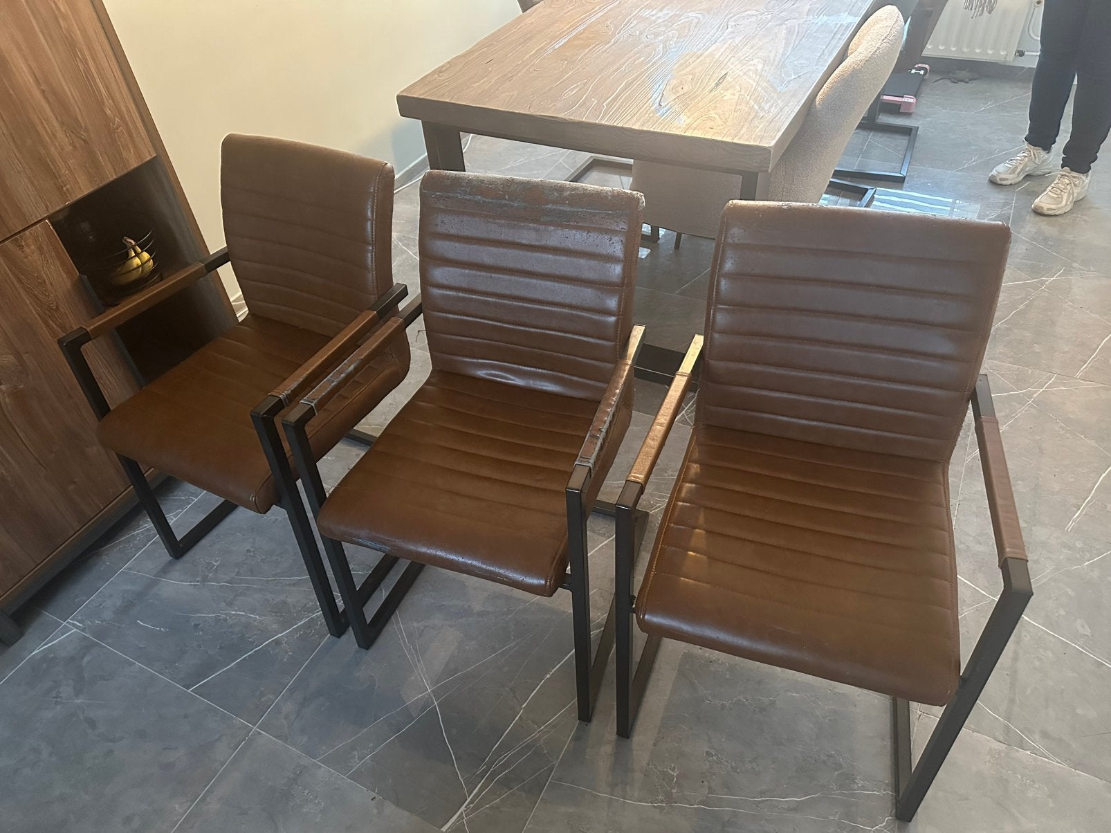 Eetkamerstoelen, Huis en Inrichting, Tafels | Eettafels, Ophalen, Overige materialen, Minder dan 50 cm, Gebruikt