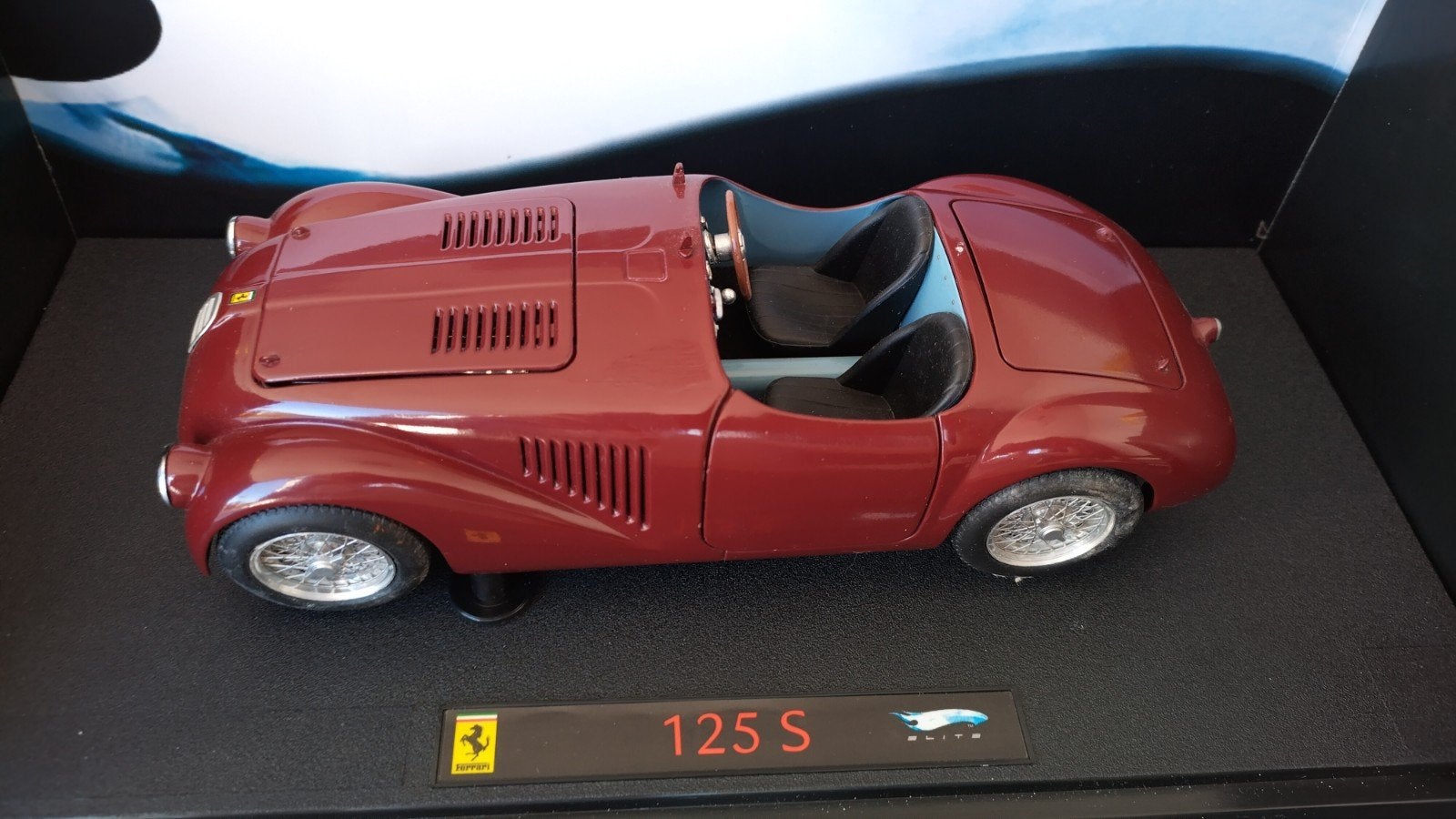 Ferrari 125 S 1:18 Hotwheels Elite Pol, Auto, Verzenden, ., Zo goed als nieuw