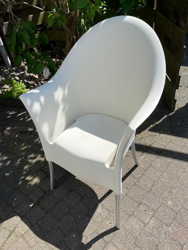 Driade Lord Yo stoelen wit 4x, Ophalen, Gebruikt, 4 zitplaatsen
