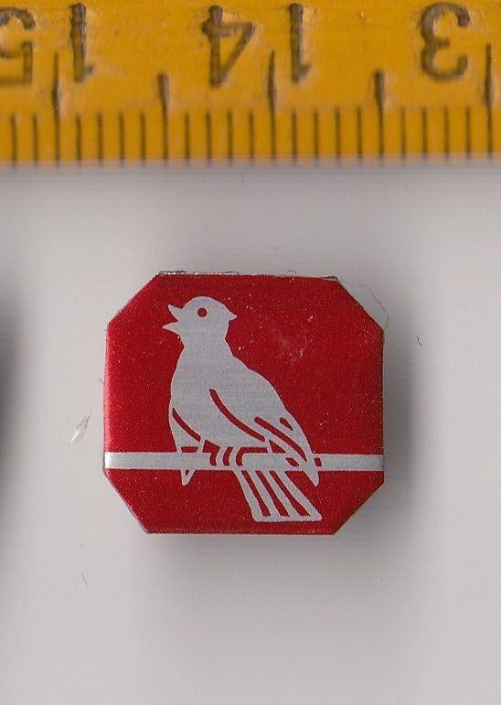 ERRES Vogeltje Radio Logo Electronica embleem schildje, Ophalen of Verzenden