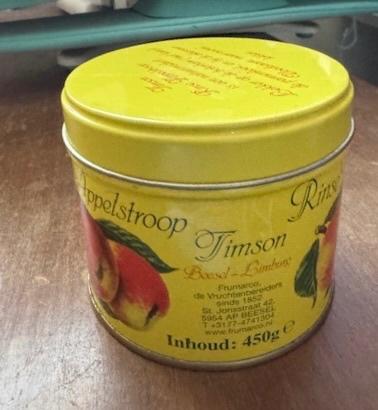 Blik Rinse appelstroop, geel, Ophalen of Verzenden, Gebruikt, Overige, Overige merken