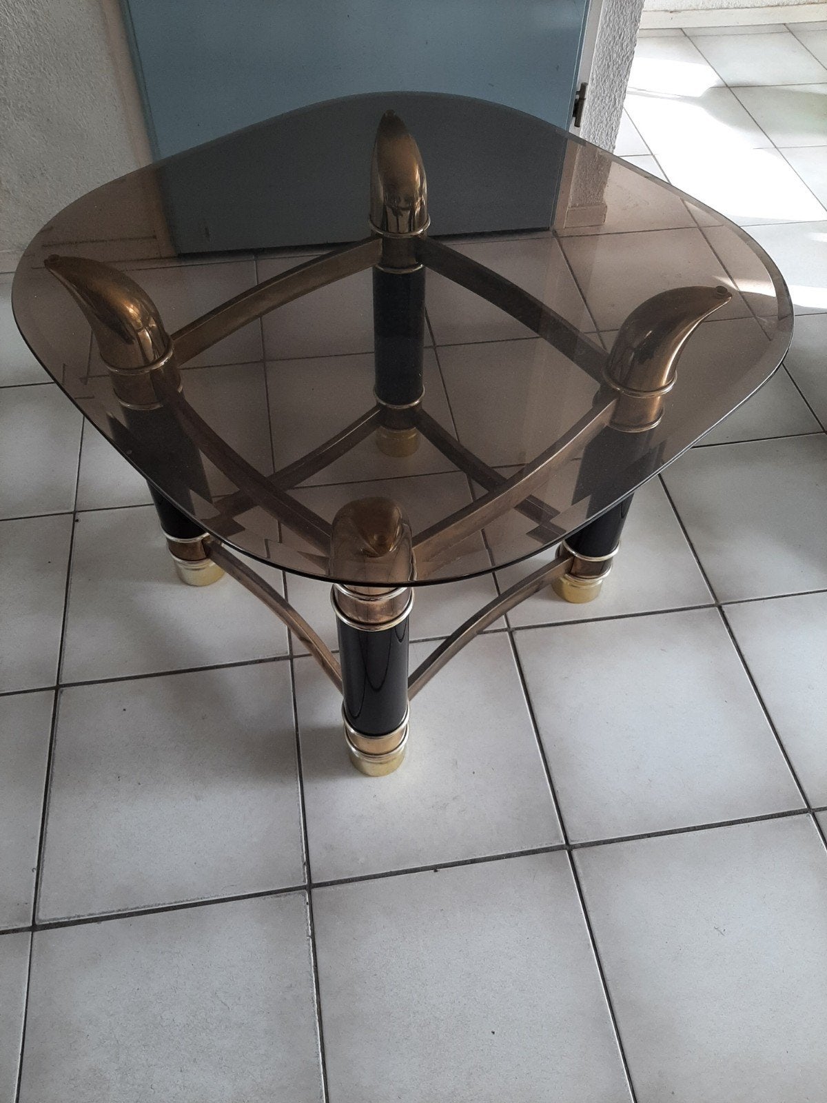 Glazen salontafel, Ophalen, Rechthoekig, 100 tot 150 cm, 50 tot 100 cm