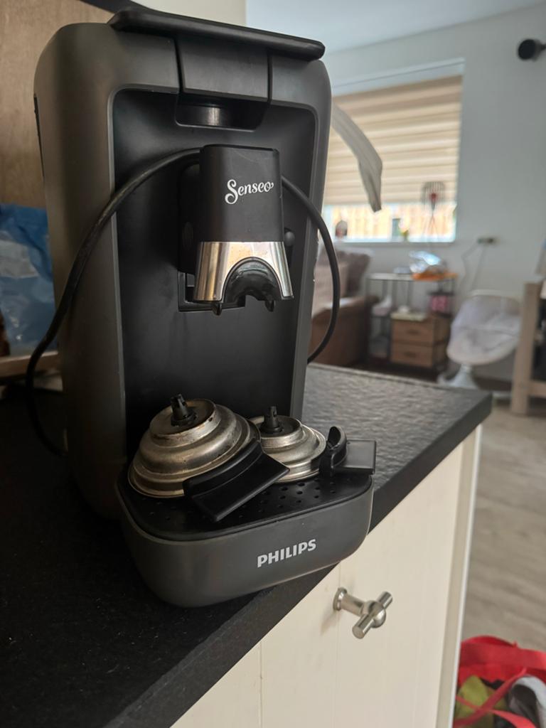 Philips Senseo Koffiezetapparaat - Donkergrijs, Ophalen, Koffiepads en cups, Gebruikt, Koffiemachine