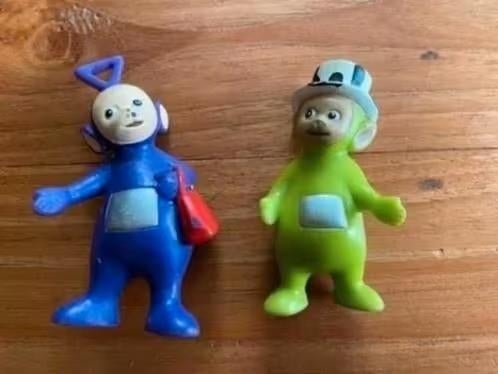 Teletubbies 1996 - Tinky Winky en Dipsy -bullyland, Verzamelen, Ophalen of Verzenden, Gebruikt