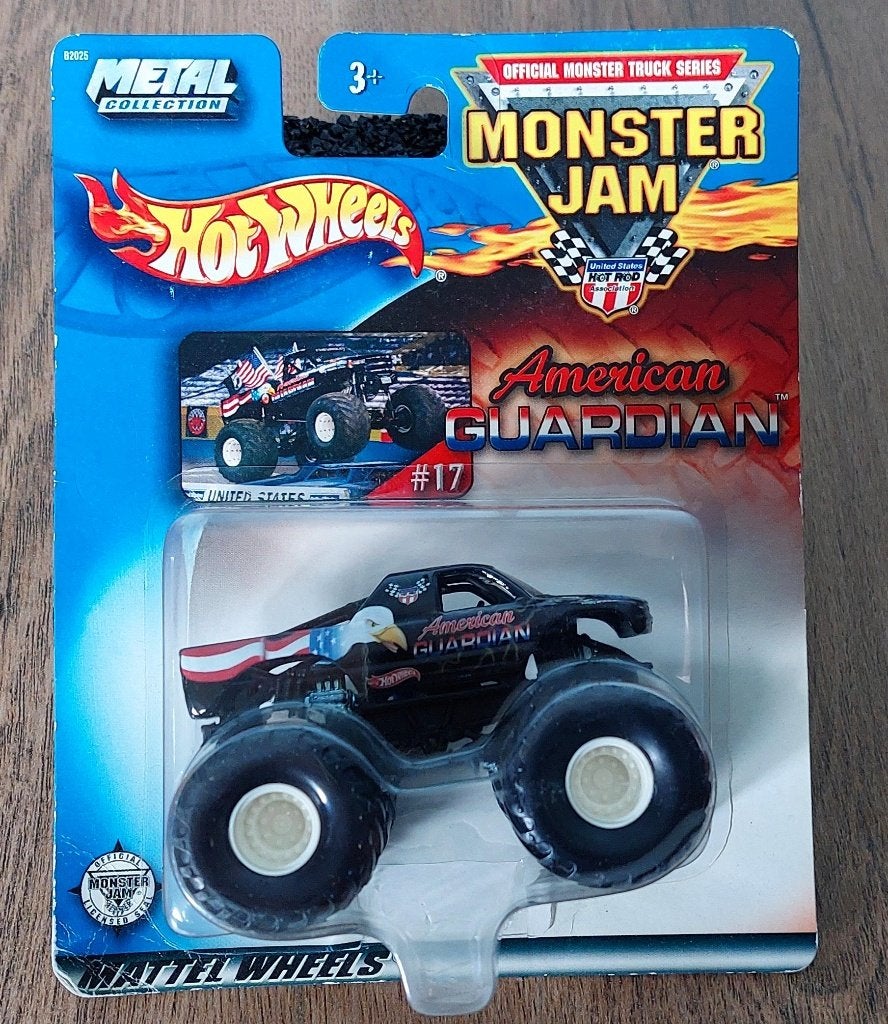 Hot Wheels Monster Jam AMERICAN GUARDIAN 2003 1/64, Ophalen of Verzenden, Nieuw, Auto