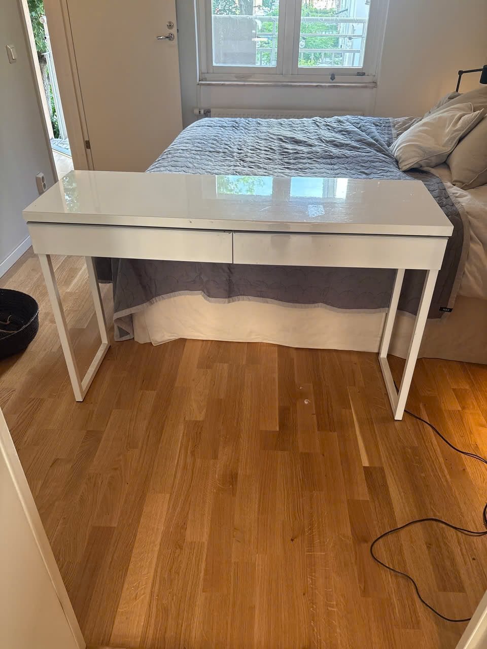Witte make-up tafel van IKEA – bureau, Huis en Inrichting, Ophalen, Zo goed als nieuw