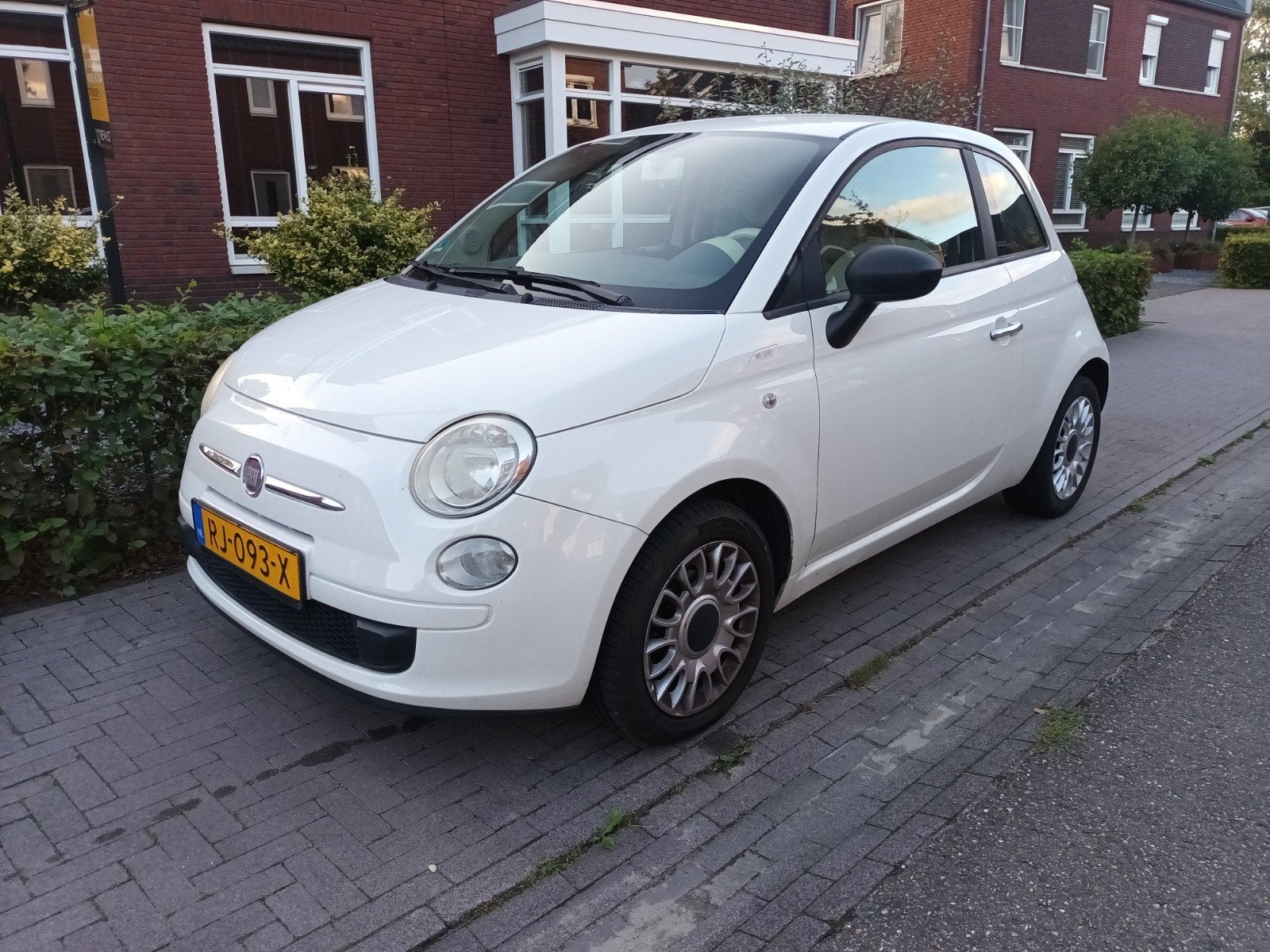 Fiat 500 1.2 2008 Wit, Auto's, 1242 cc, 840 kg, Wit, Handgeschakeld