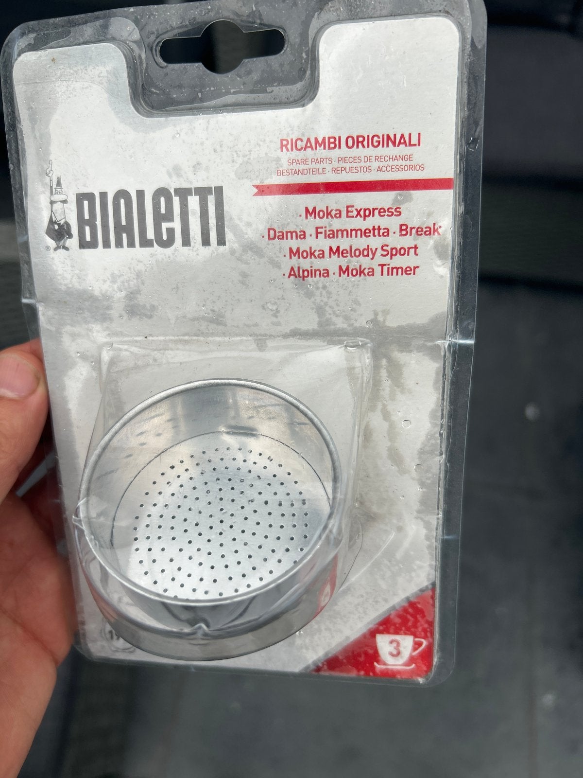 Bialetti Moka Express Filter Zeefje 3 Kops - Nieuw, Ophalen of Verzenden, Nieuw, Overige merken, Overige typen