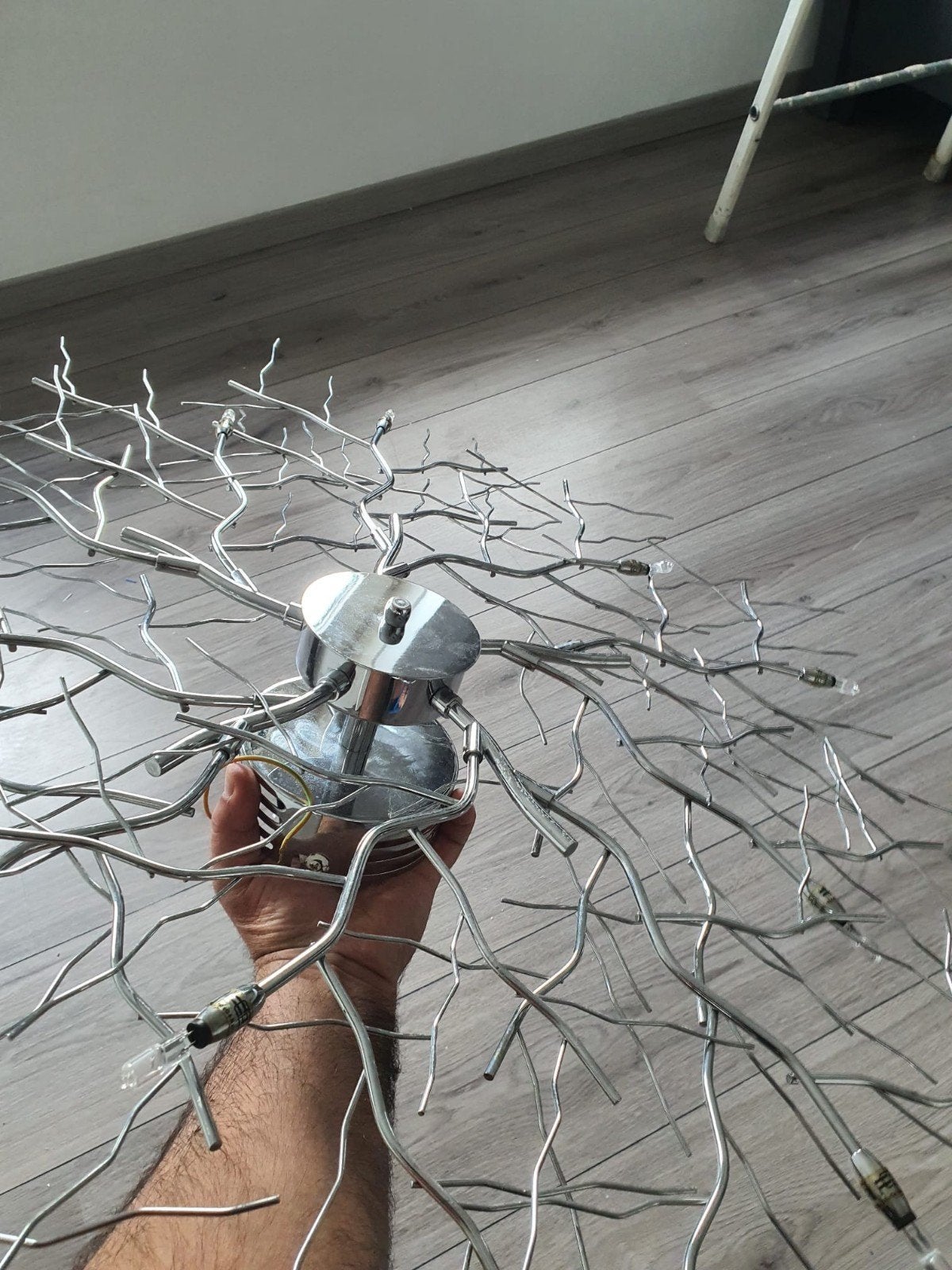 Moderne plafondlamp met takken design, Ophalen of Verzenden, Gebruikt, Modern, Takken design
