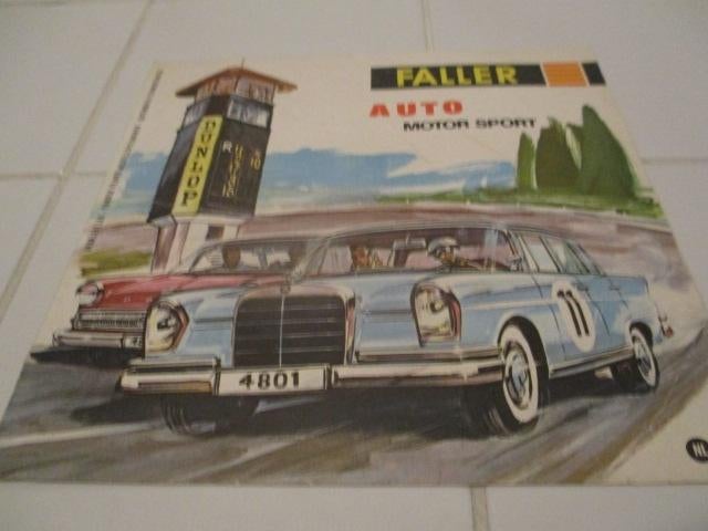 Faller NL folder 4801 mercedes 220 motor sport, Kinderen en Baby's, Speelgoed | Racebanen, Overige merken, Gebruikt, Onderdelen